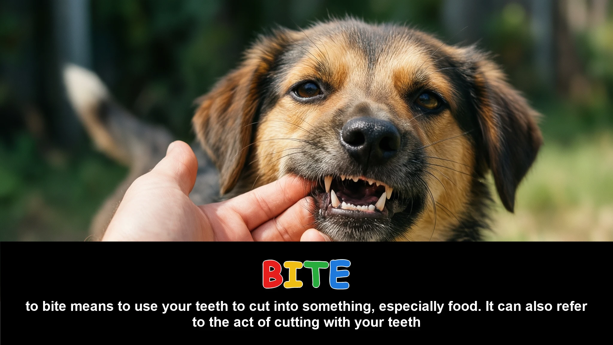 English Illustration for bite